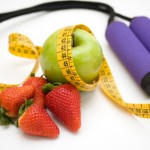 fruit and measuring tape